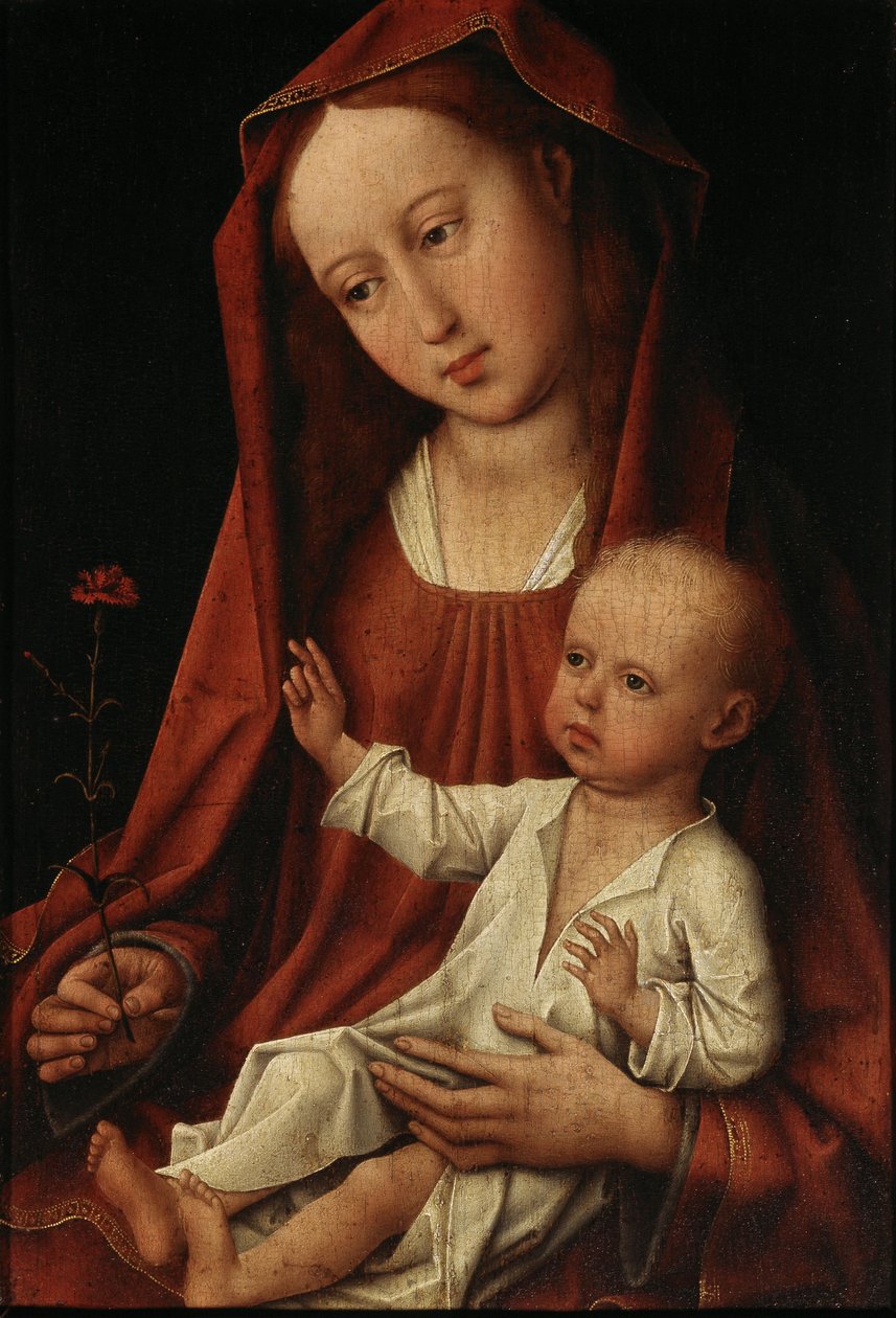 Madonna mit der Nelke von Workshop of Rogier van der Weyden