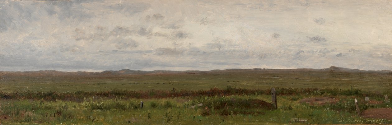 Gräber von Reisenden, Fort Kearny, Nebraska, 1866 von Worthington Whittredge