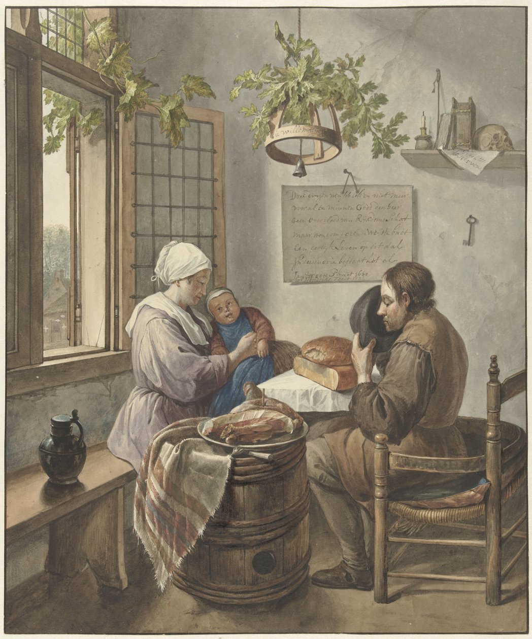 Das Gebet vor dem Mahl von Wybrand Hendriks