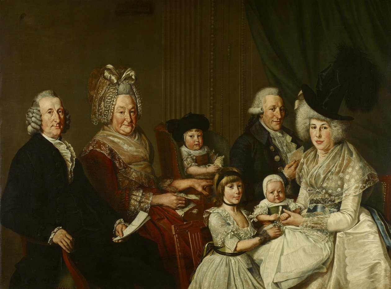 Pieter de Clercq (1731-1807) und seine Familie von Wybrand Hendriks