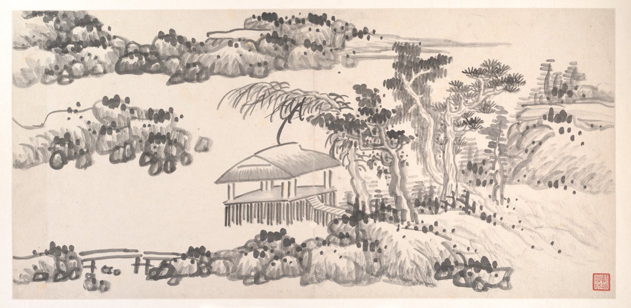 Landschaften der zwölf Monate, ca. 1685 von Xian Gong