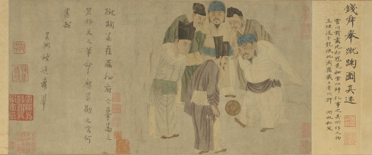 Cuju-Rolle (Kaiser Taizu spielt Cuju) von Xuan Qian