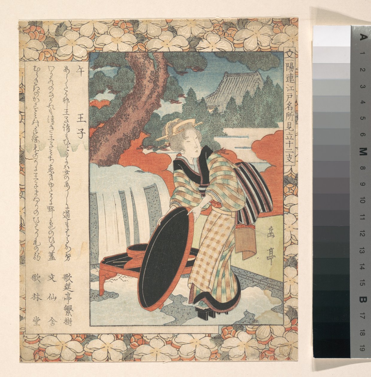 Druckgrafik von Yashima Gakutei