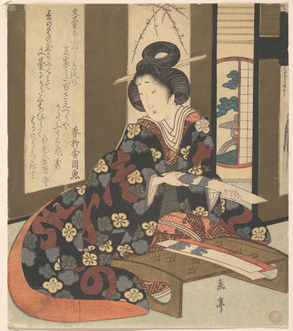 Druck von Yashima Gakutei