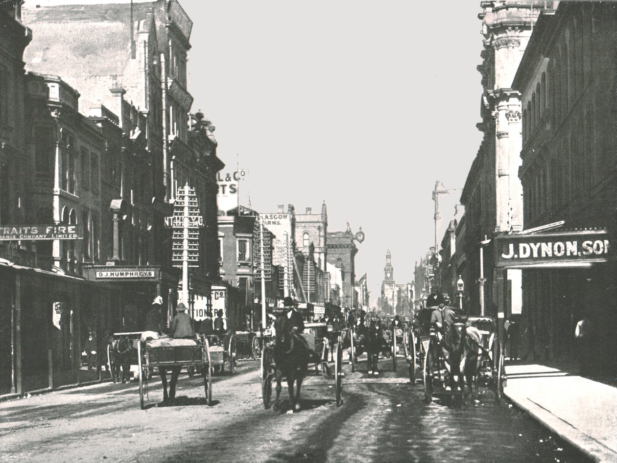 George Street, Sydney, Australien, 1895 von York and Son