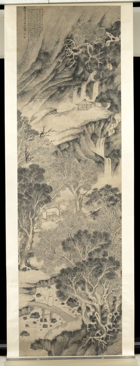Gelehrter in der Landschaft von Yuanqi Liu