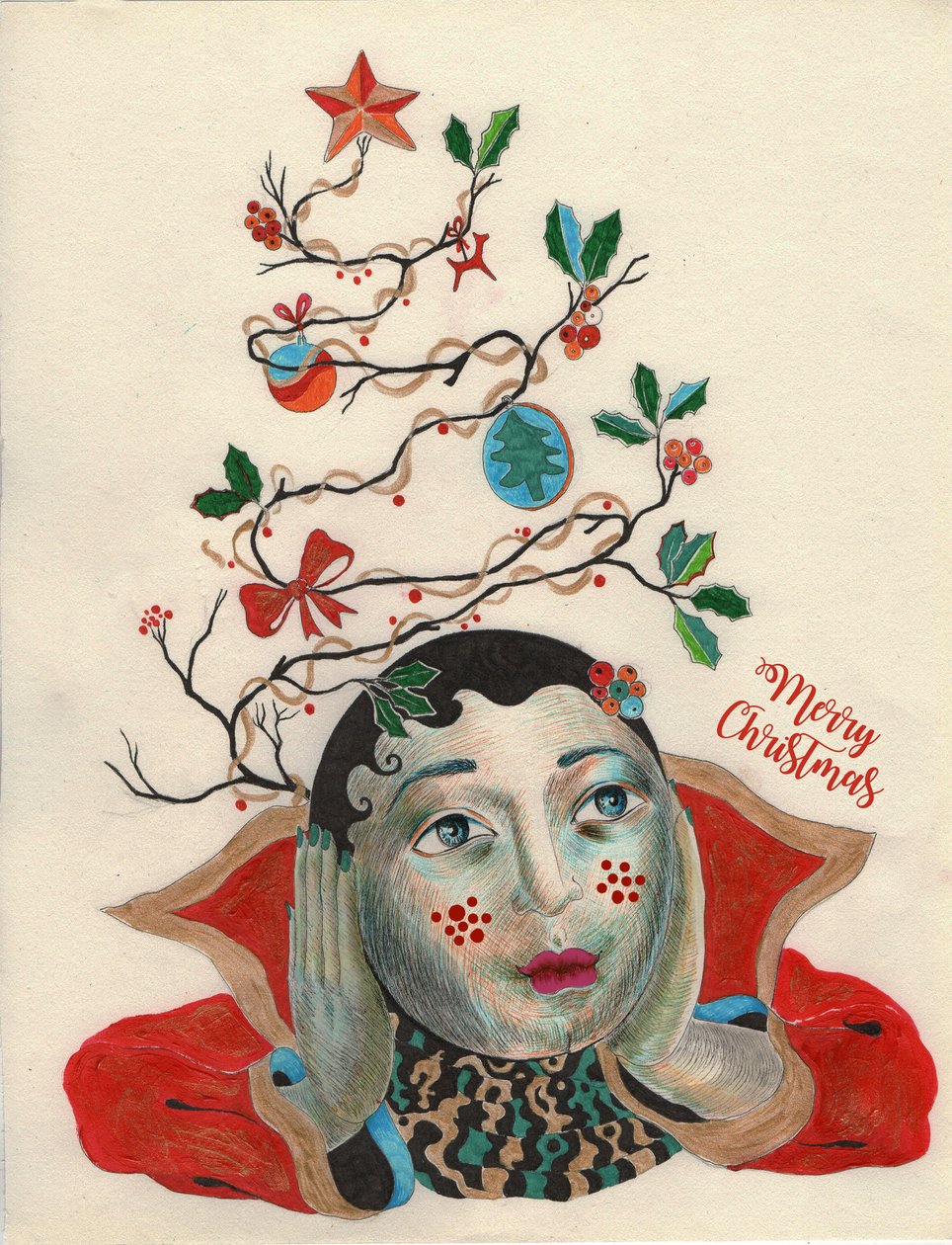 Weihnachts-Elf, 2020 von Sabina Nedelcheva Williams