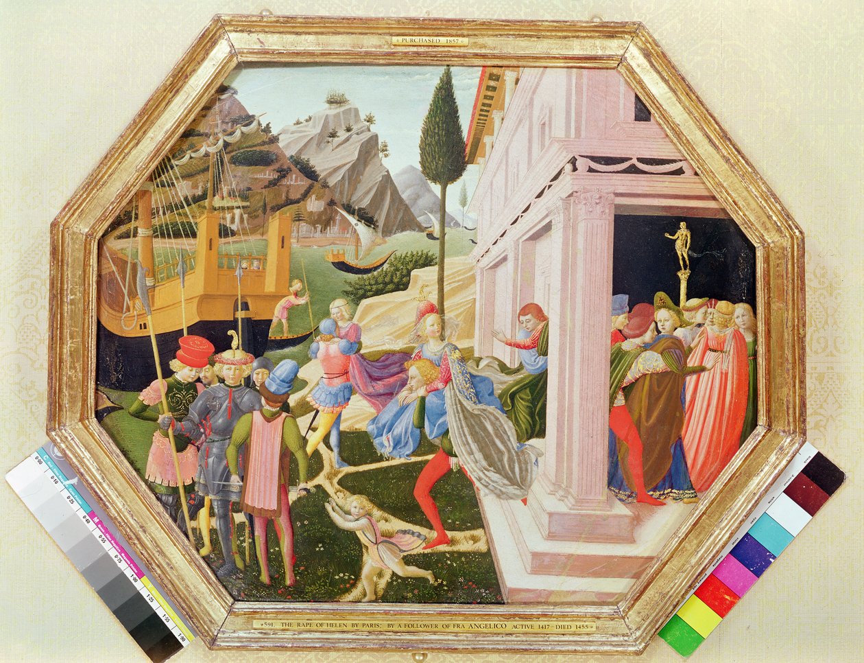 Die Entführung der Helena, ca. 1450-5 von Zanobi di Benedetto Strozzi