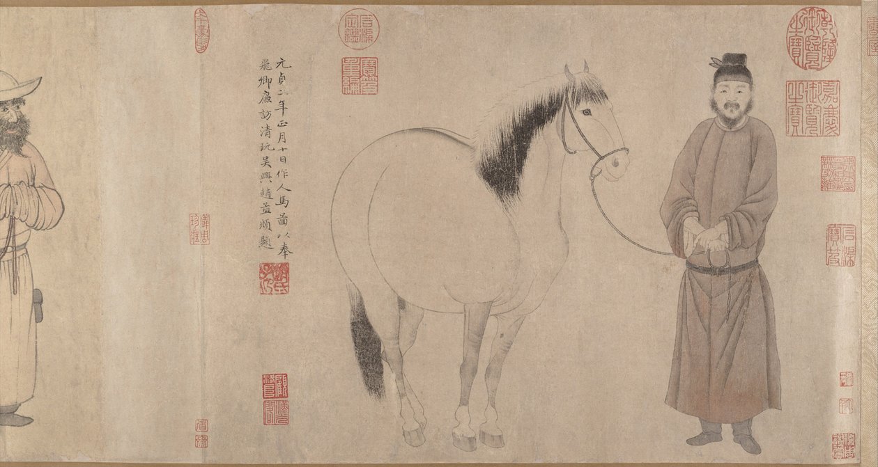 Pferdeknechte und Pferde von Zhao Mengfu Chao Meng Fu or