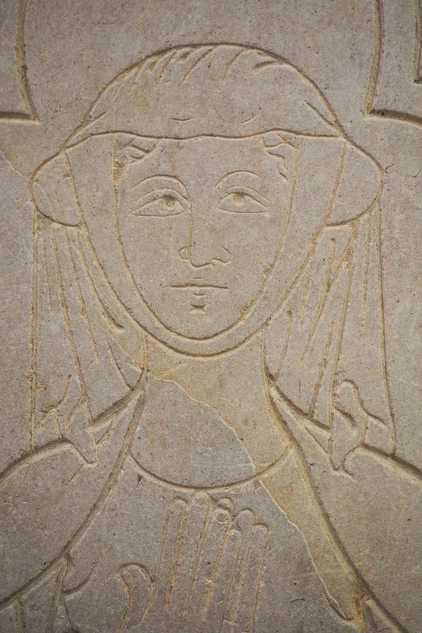 Burgund, Lancharre, Gemeinde Chapaize 71460. In der Kirche Notre Dame, Isabelle de Vauvry von . .