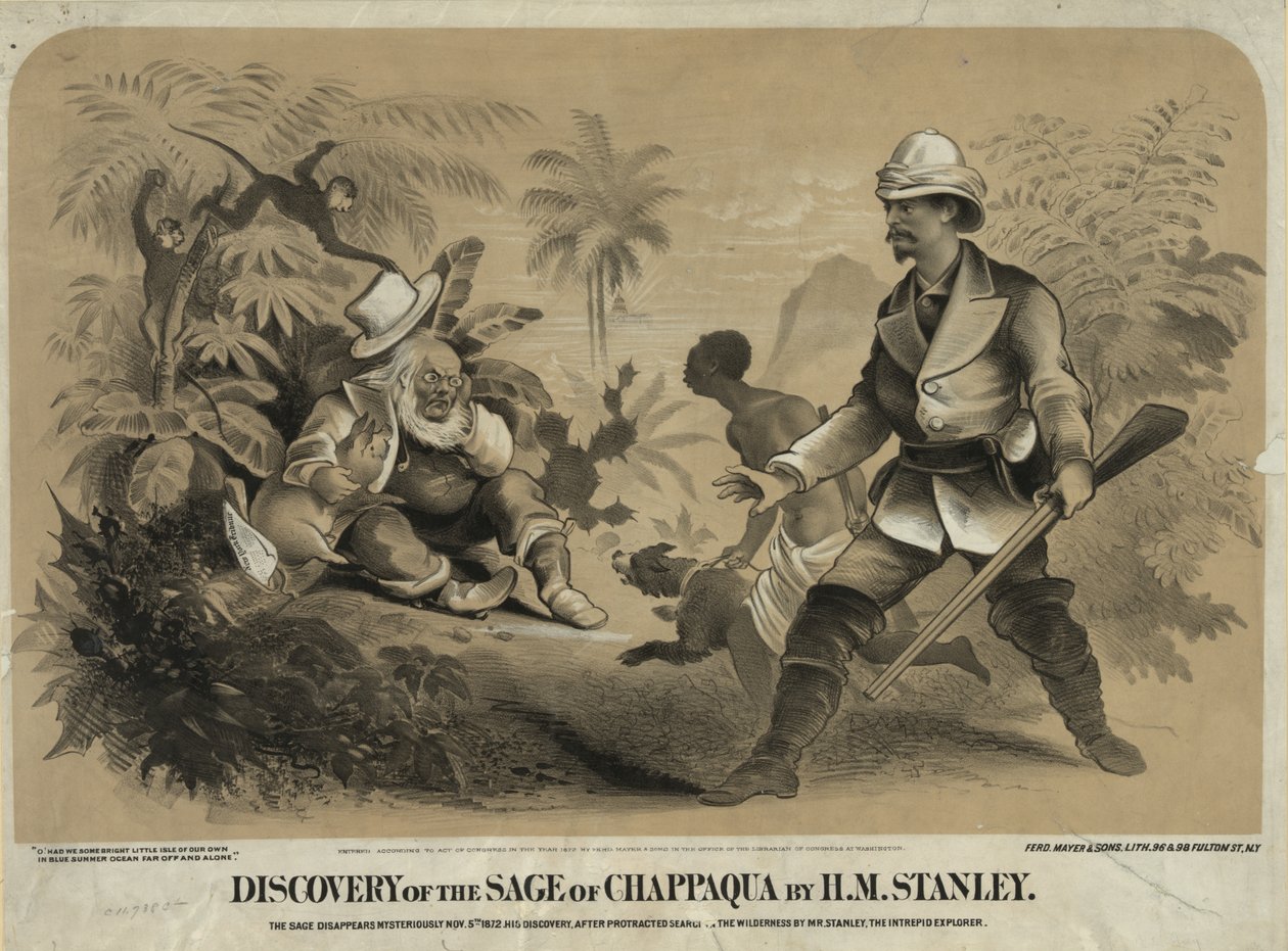Entdeckung des Weisen von Chappaqua durch H.M. Stanley von . .