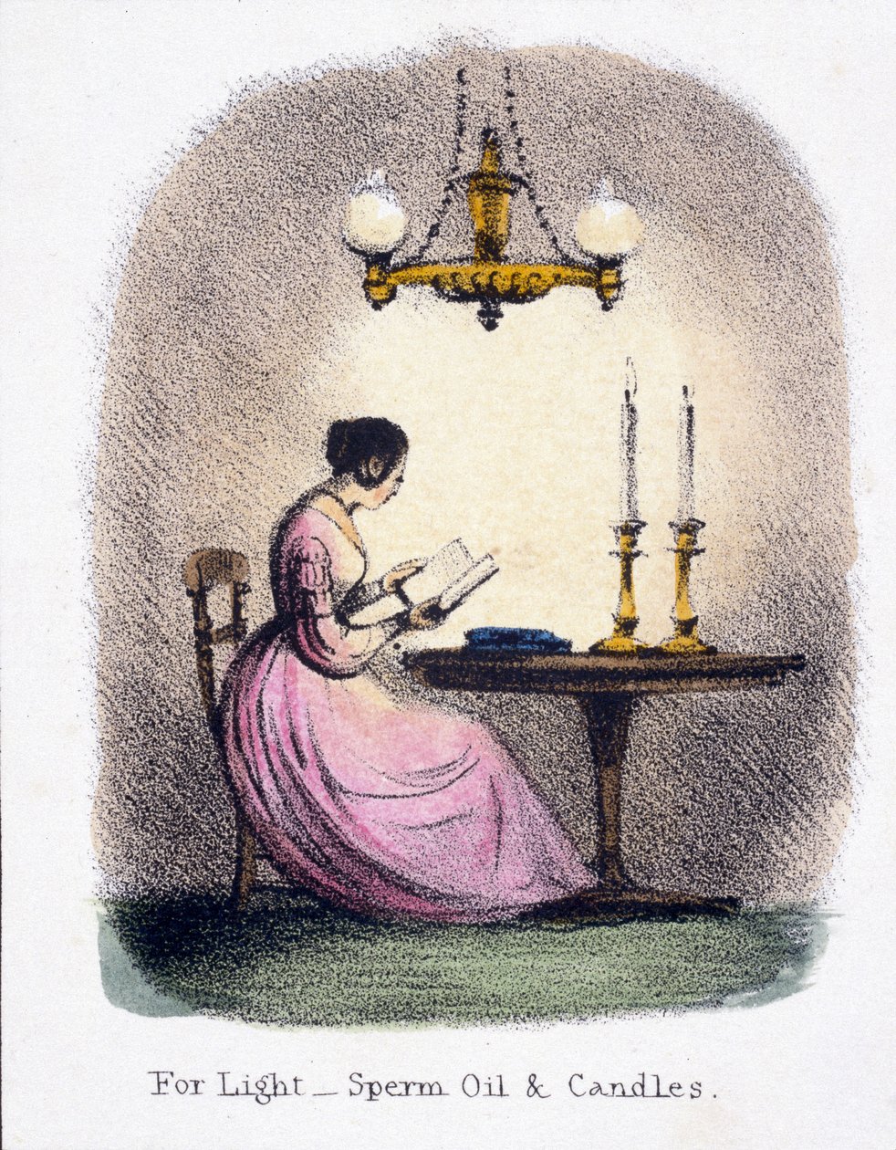 Für Licht, Spermöl und Kerzen, um 1845 von Frederick (attr. to) Barnard