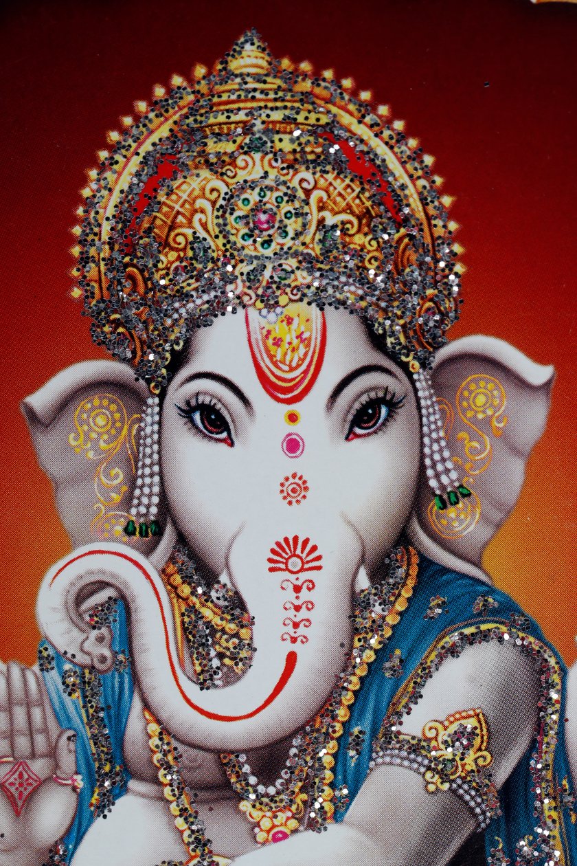 Ganesha oder Ganapati: der elefantenköpfige Hindu-Gott.