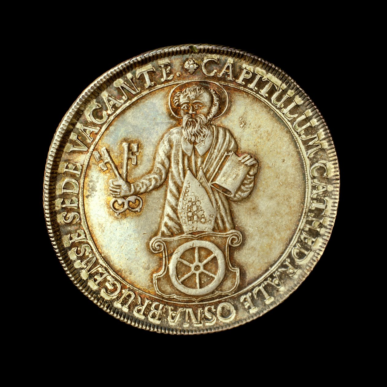 Deutsche Münze mit Ganzkörperfigur des heiligen Petrus, Schutzpatron des Bistums von Hippolyte Lalaise Devéria