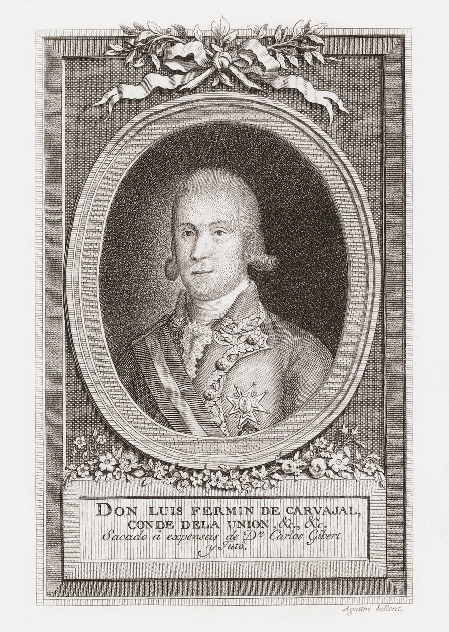 Luis Fermín de Carvajal, Graf von der Union. Porträt. von . .