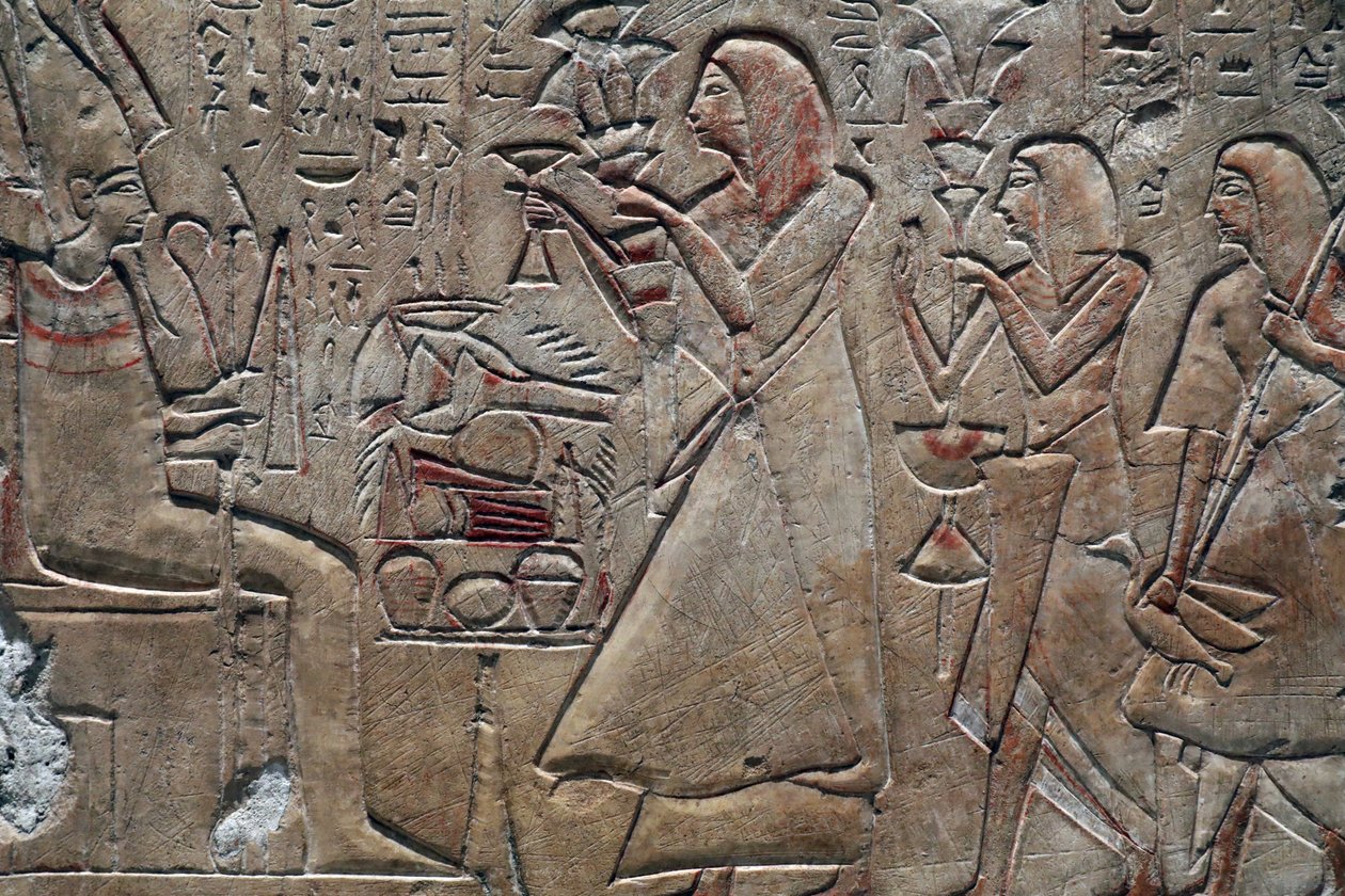 Museum der Schönen Künste, Lyon, Frankreich Kunstmuseum, Lyon, Frankreich Huyu bringt Opfergaben an Osiris von John Pardon