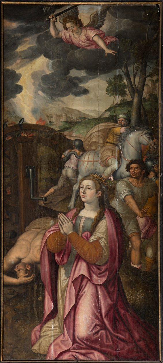 Pfarrkirche (Parochiekerk Sint-Walburga). Triptychon. von . .