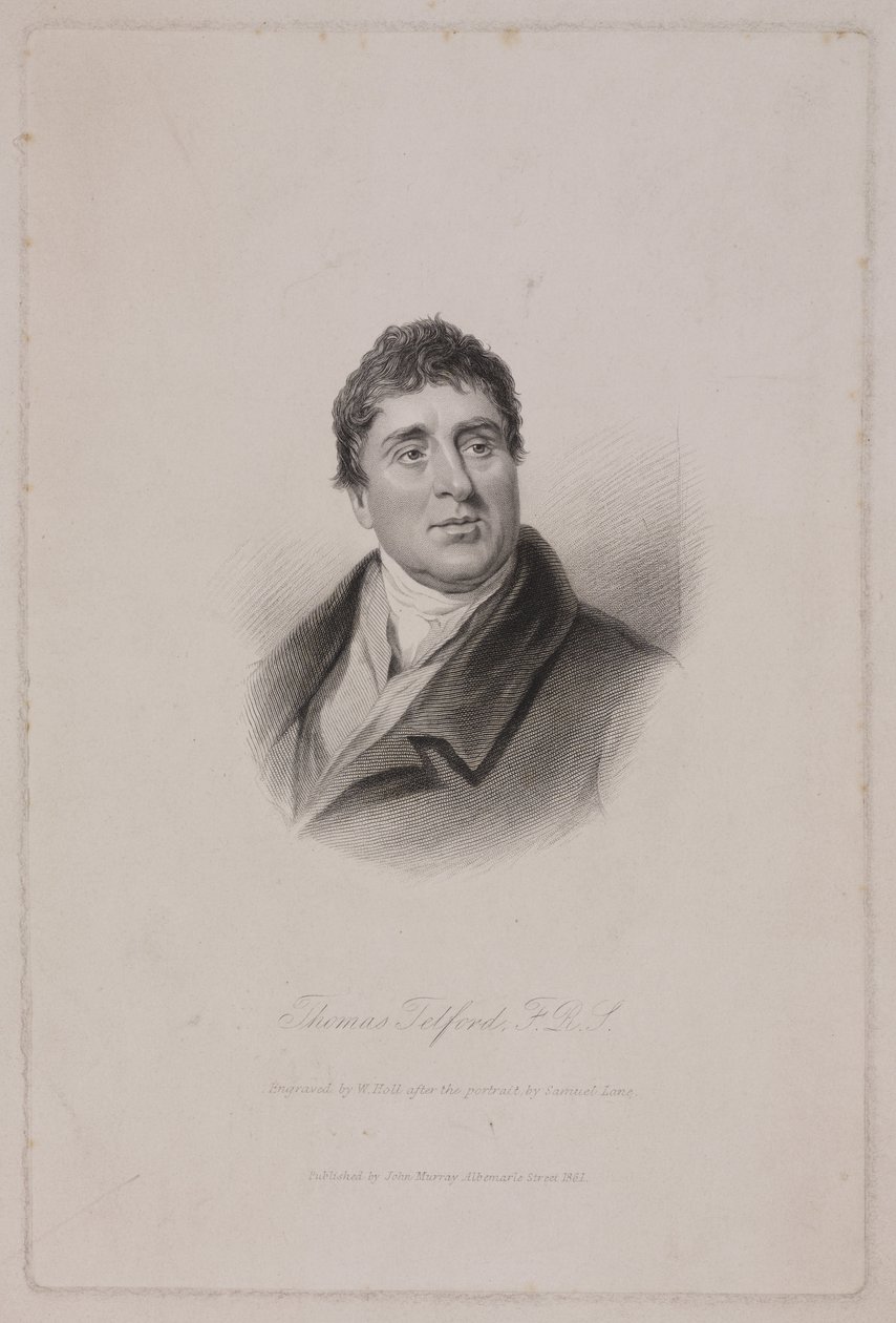 Thomas Telford FRS, schottischer Bauingenieur, ca. 1810 von Frederick (attr. to) Barnard