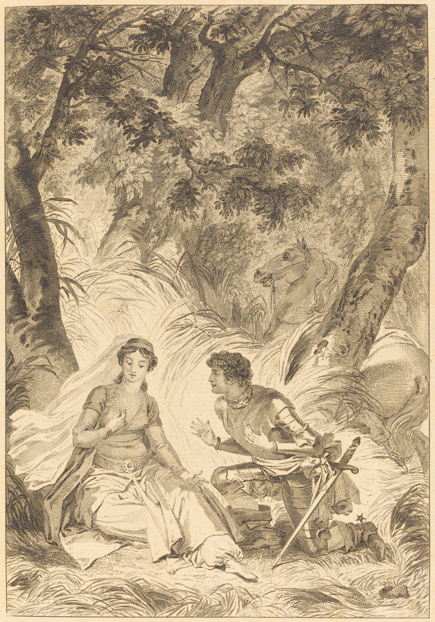 Die Braut des Königs von Garbe: Der Ritter von after Jean Honoré Fragonard