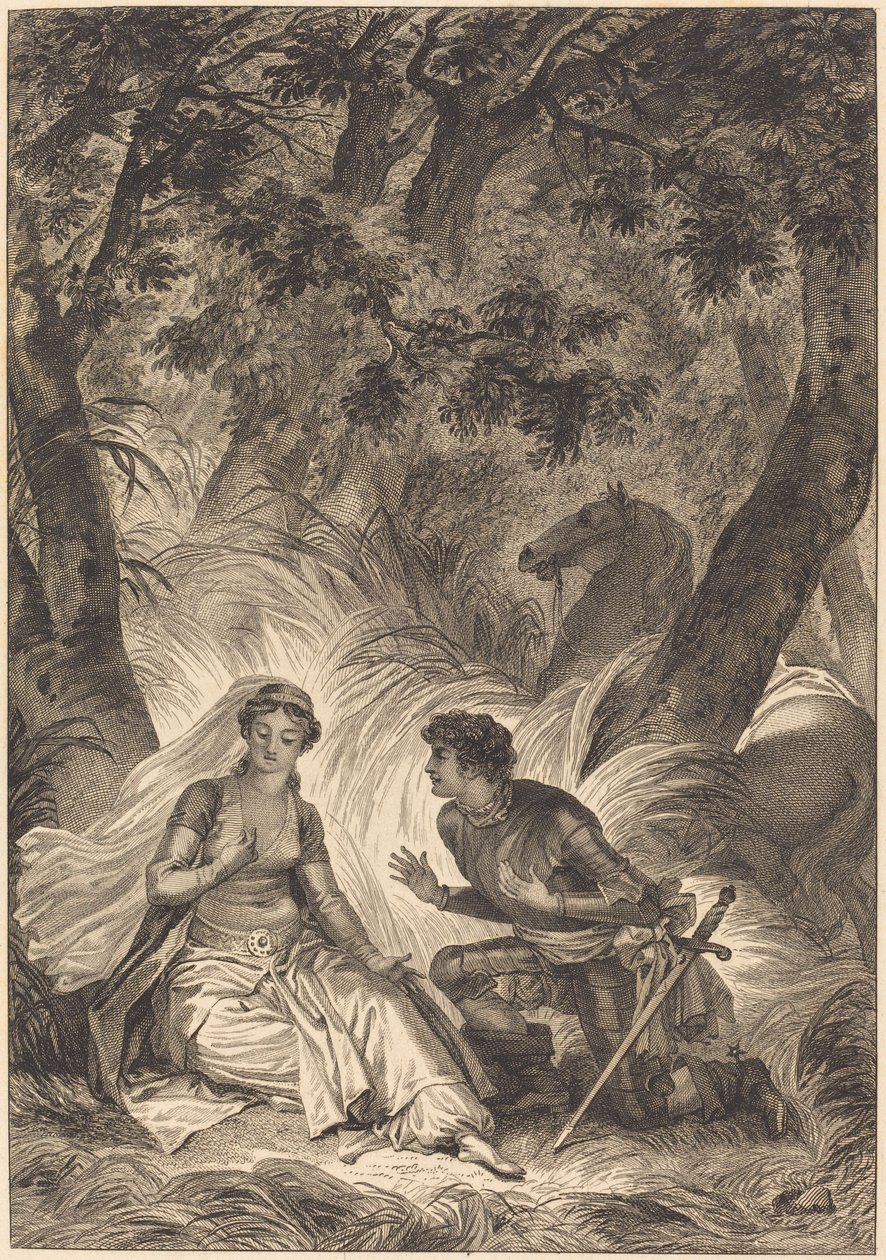 Die Braut des Königs von Garbe: Der Ritter von after Jean Honoré Fragonard