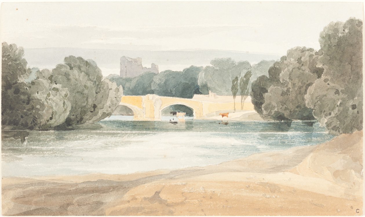 Brücke in Knaresborough von after John Sell Cotman James Bulwer