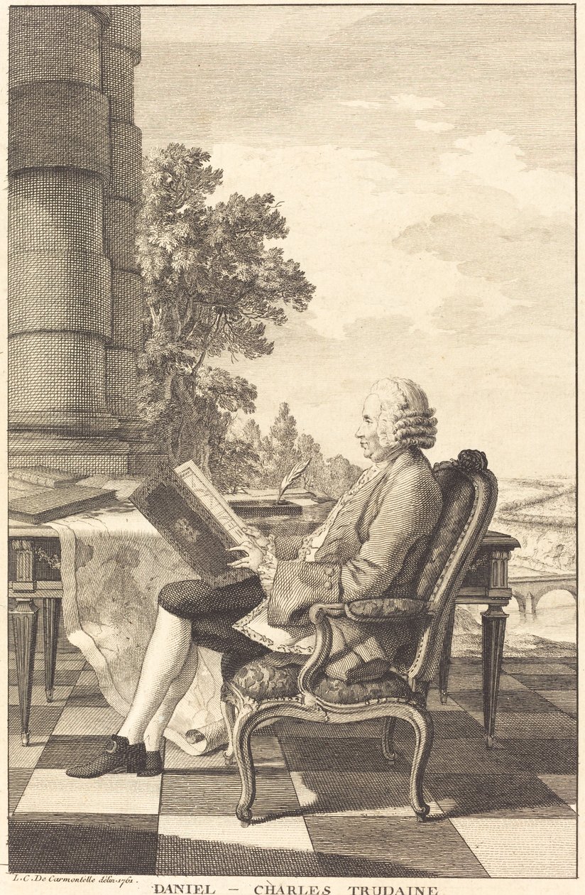 Daniel-Charles Trudaine von after Louis de Carrogis French 18th Century called Carmontelle