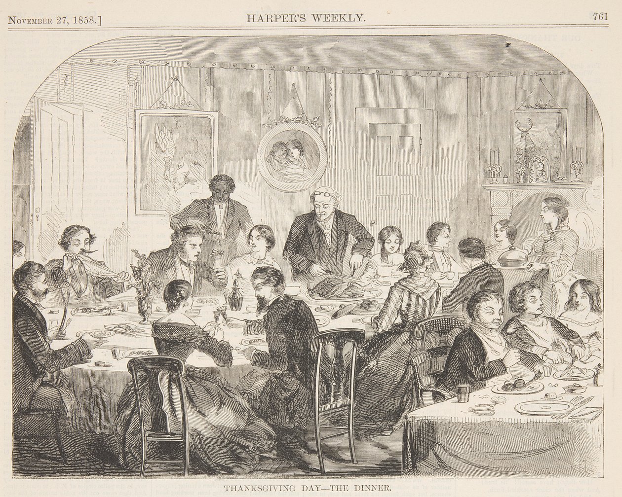 Thanksgiving Day – Das Abendessen von Winslow Homer