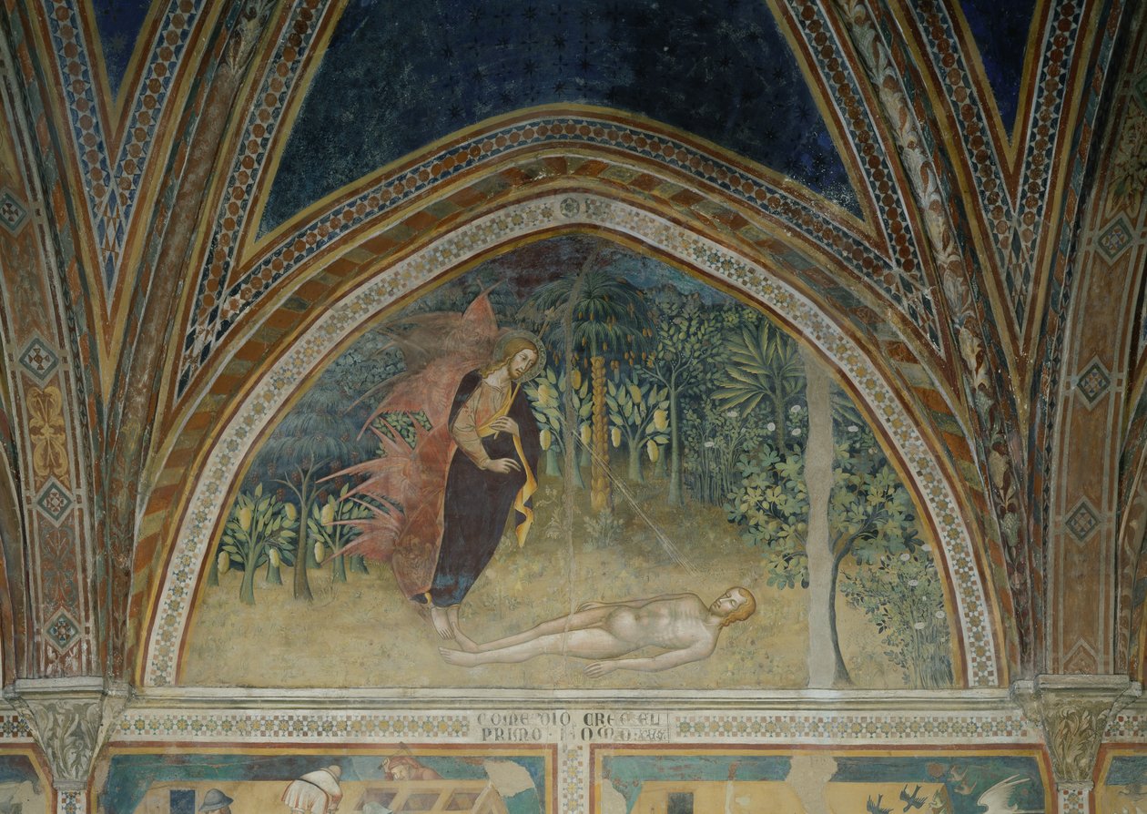 Die Erschaffung des Menschen von also Manfredi de Battilori Bartolo di Fredi