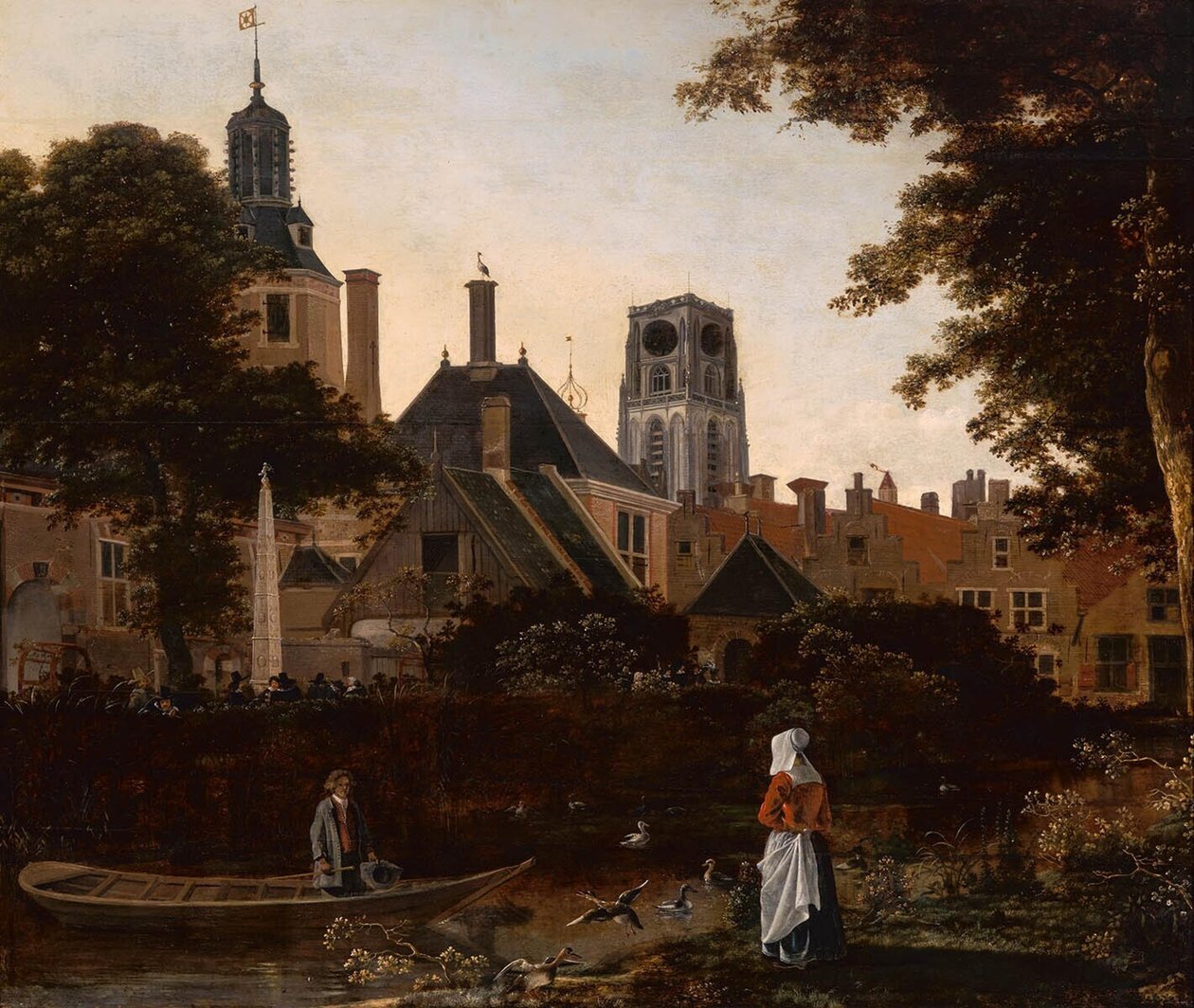 Stadtansicht von Rotterdam mit dem Turm der St. Laurenskerk von anonymous 