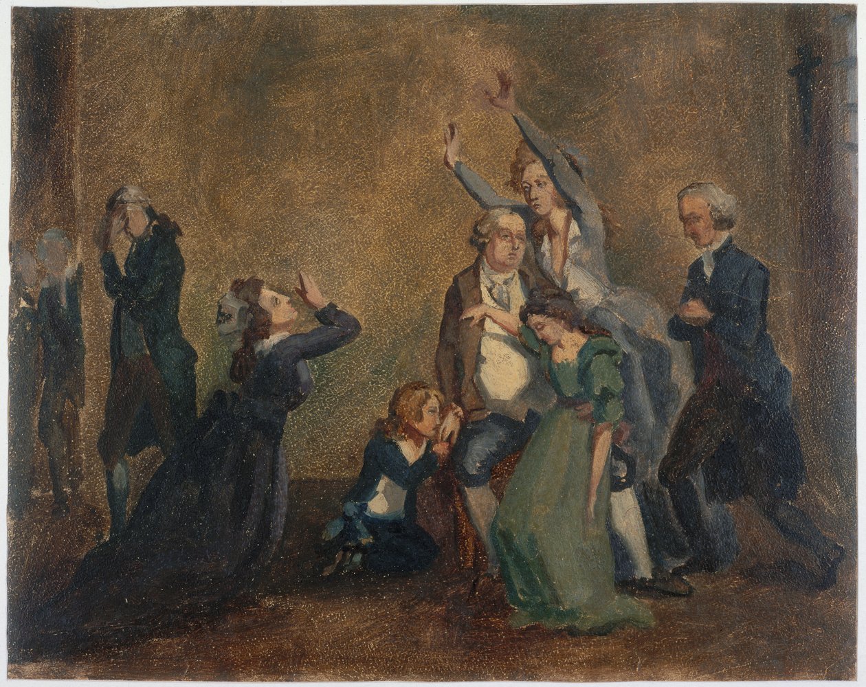 Abschied von Ludwig XVI. von seiner Familie, am 20. Januar 1793 von anonymous 
