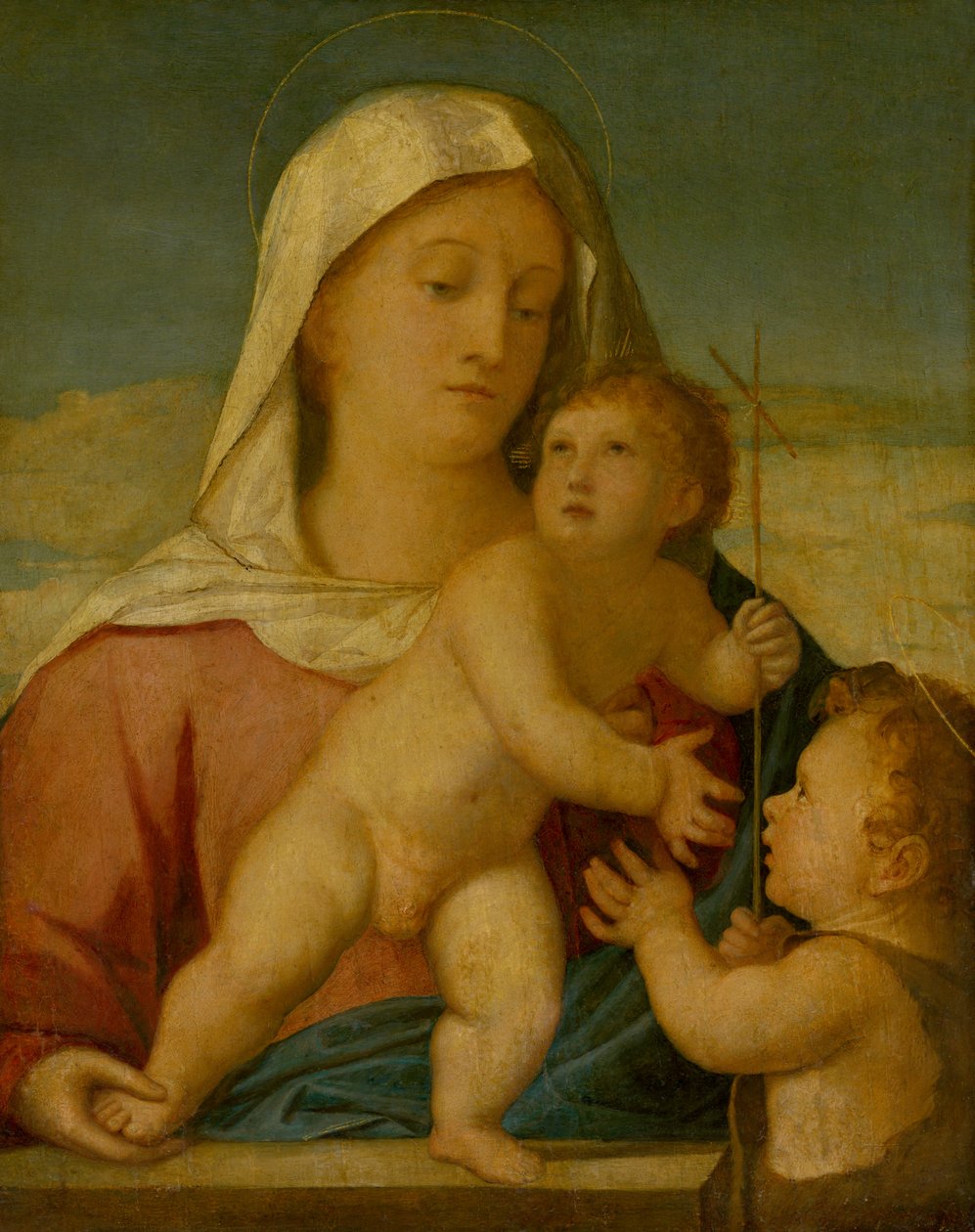 Madonna mit Kind und dem kleinen Johannes dem Täufer von anonymous 