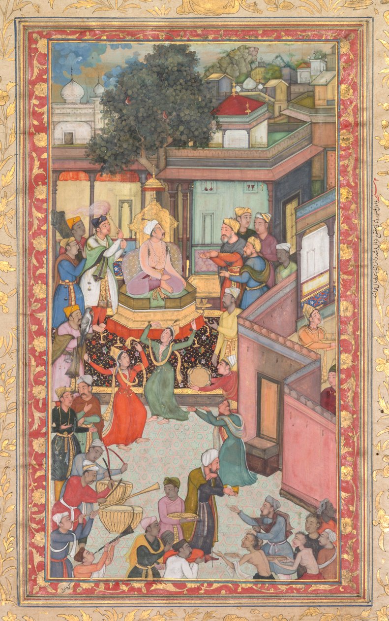 Beschneidungszeremonie für Akbars Söhne, Malerei 126 aus einem Akbar-nama (Buch von Akbar) von Abu