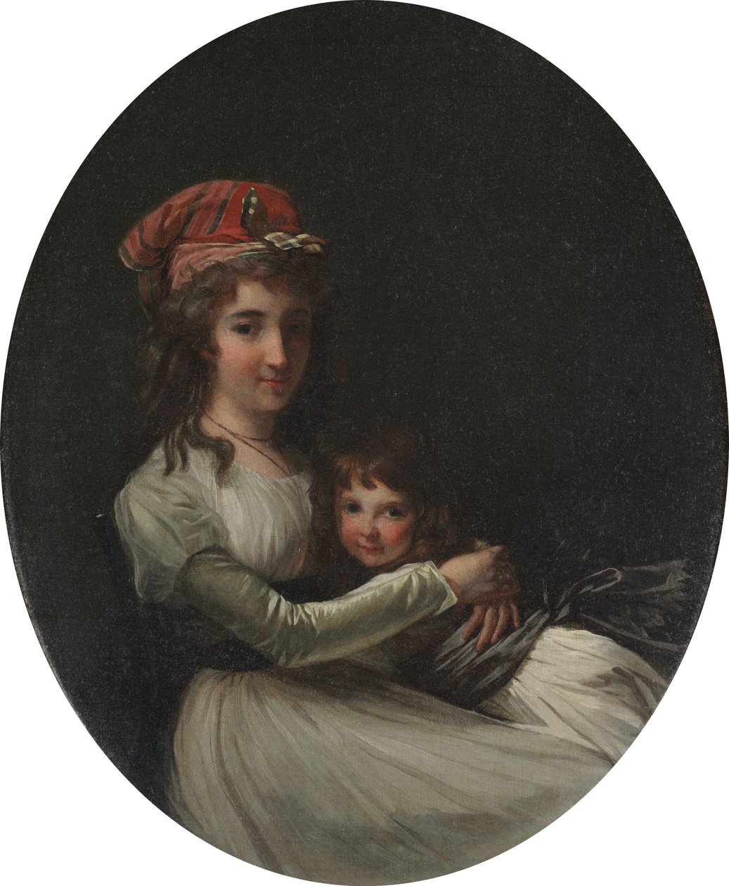 Porträt einer Mutter und Tochter von attributed to Henri Pierre Danloux
