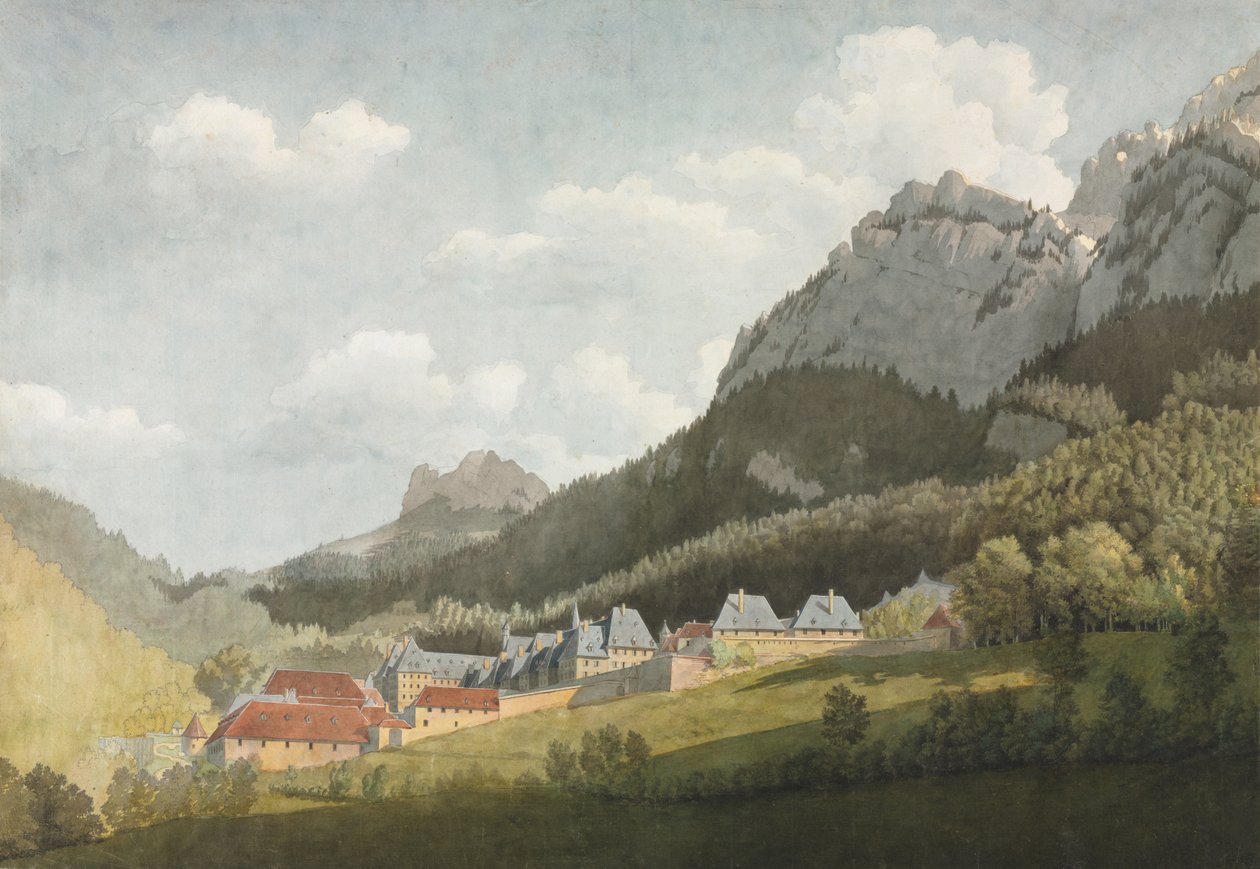 Landschaft der Grande Chartreuse von attributed to Jean Lubin Vauzelle