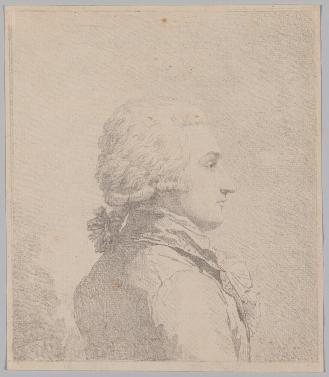 Profilporträt eines Mannes von attributed to Louis Rolland Trinquesse