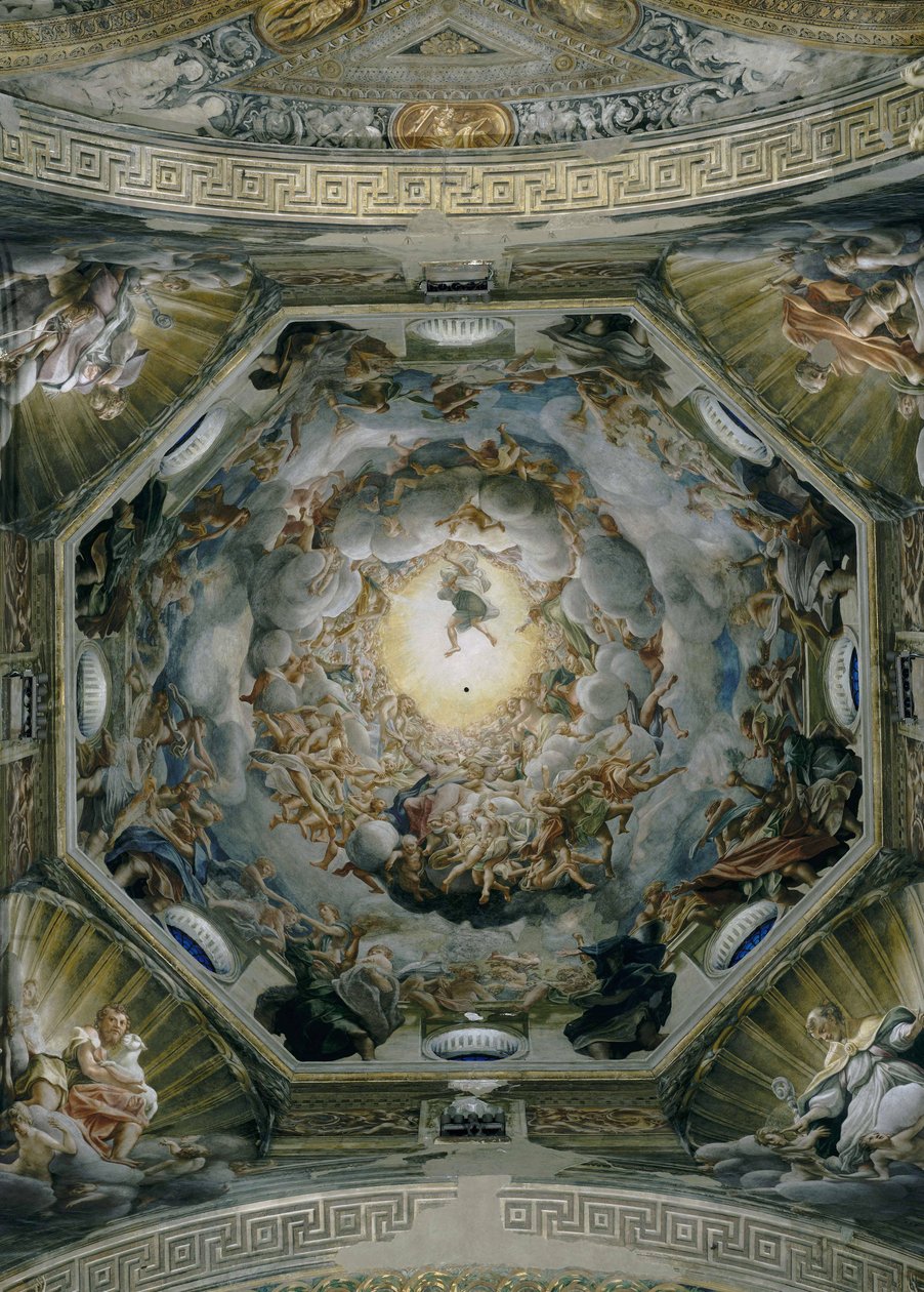 Mariä Himmelfahrt, von der Decke der Kuppel, 1526-30 von Antonio da Correggio