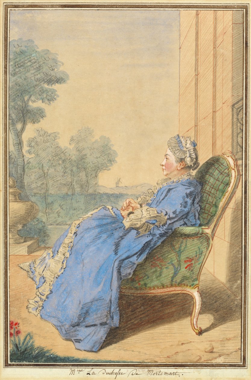 Madame La Duchesse de Mortemart von called Carmontelle Louis de Carrogis
