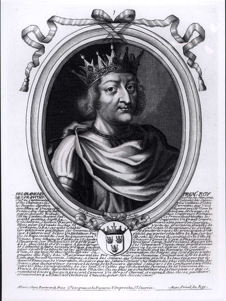 Pharamond (gest. 427) legendärer König von Frankreich, aus 