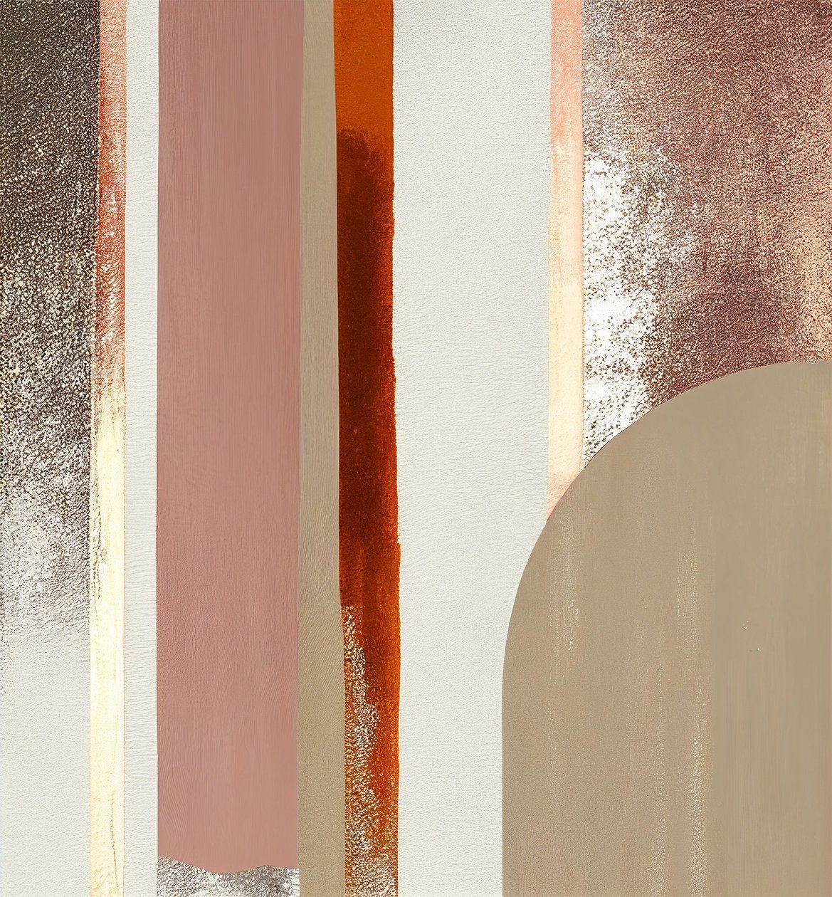 Digitale Malerei, Braune abstrakte Linien von F. Abderrahim