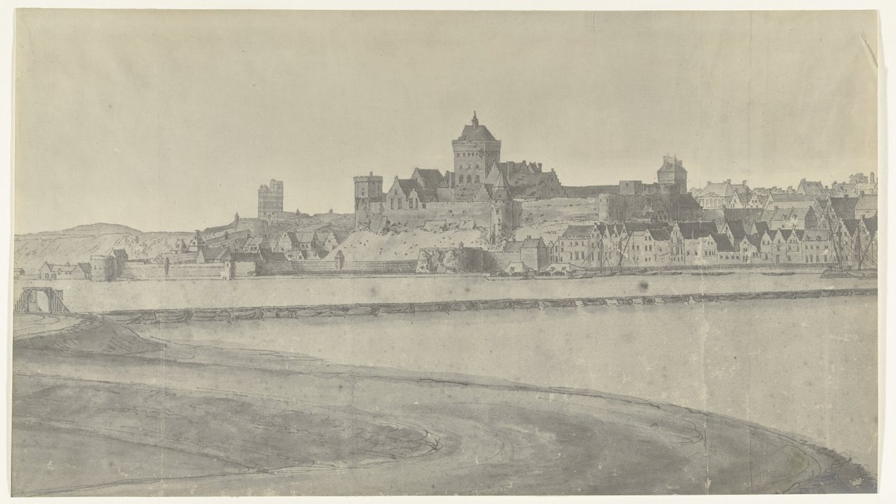 Ansicht von Nijmegen, 1672 von frères Moreau