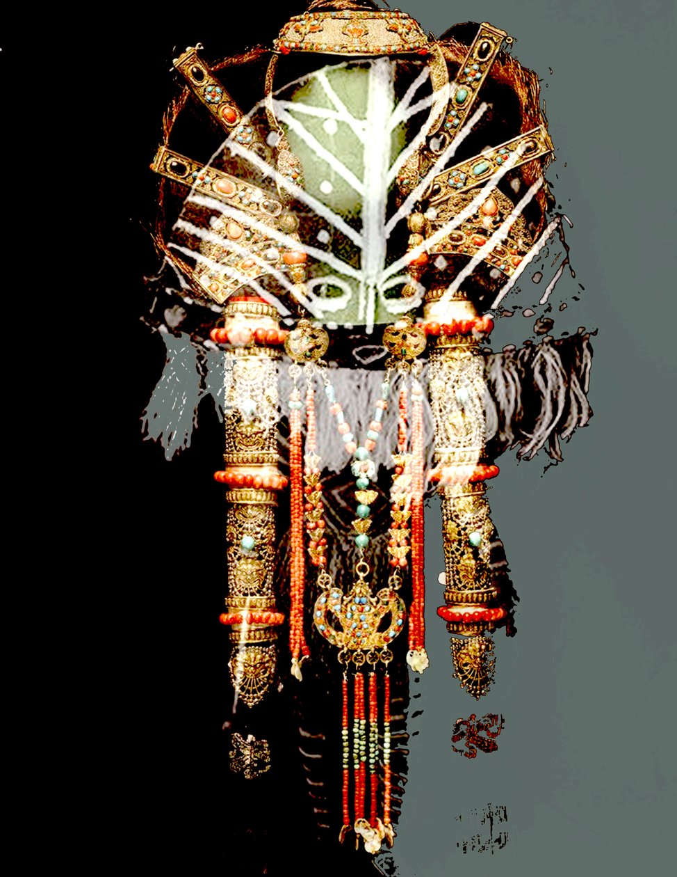 Afrikanische Maskencollage, 2018 von linda arthurs