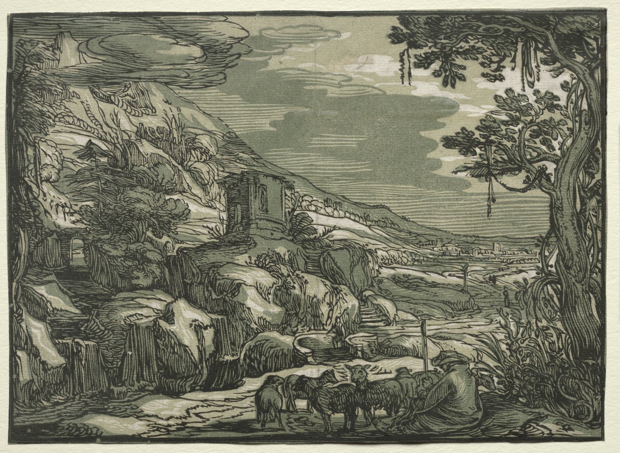 Arkadische Landschaft von possibly after Esaias van de Velde