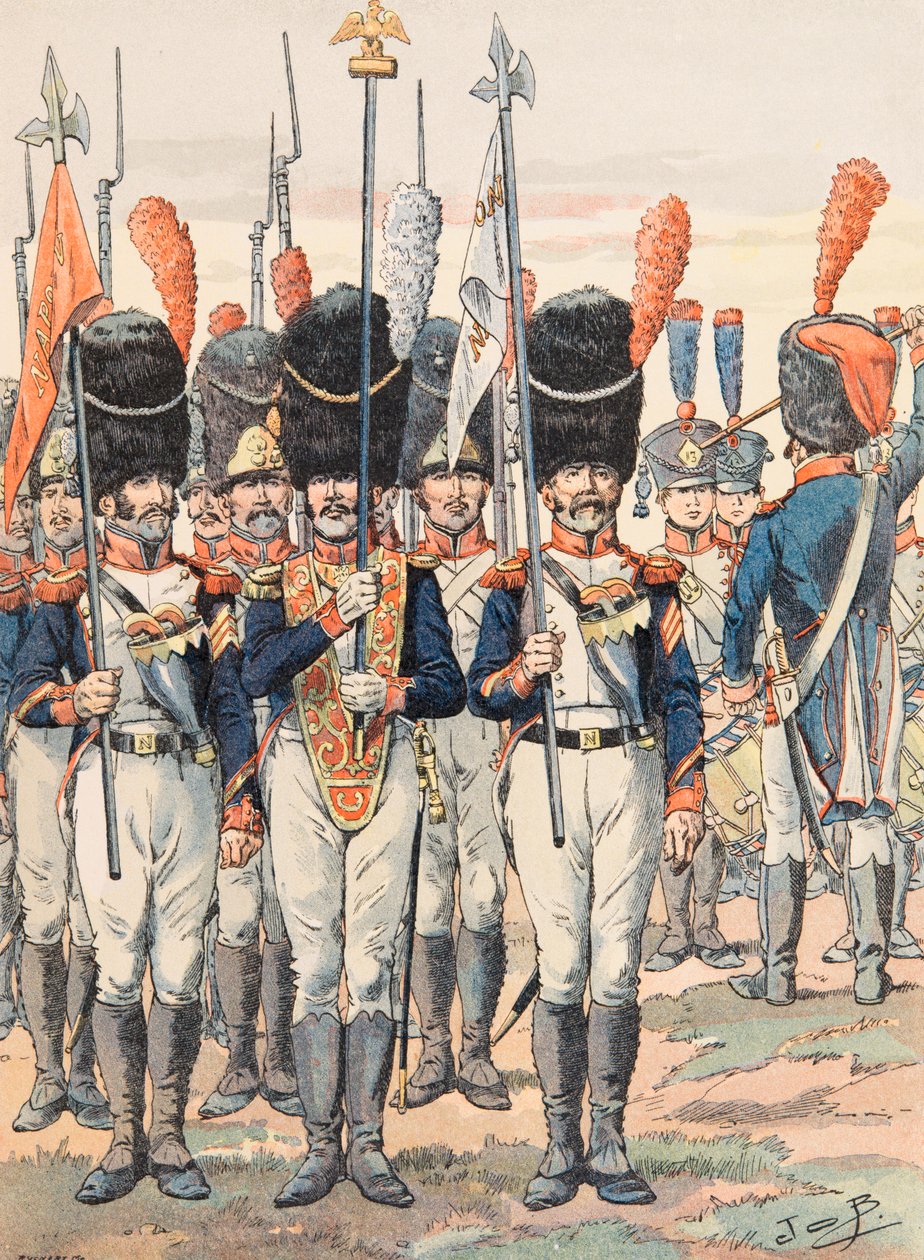 Jacques Marie Gaston Onfroy de Breville dit JOB (1858-1931) - Uniformen der französischen Truppen zu allen Zeiten: Porte Aigles (1812), Privatsammlung von pseudonym for Onfray de Breville Jacques Job