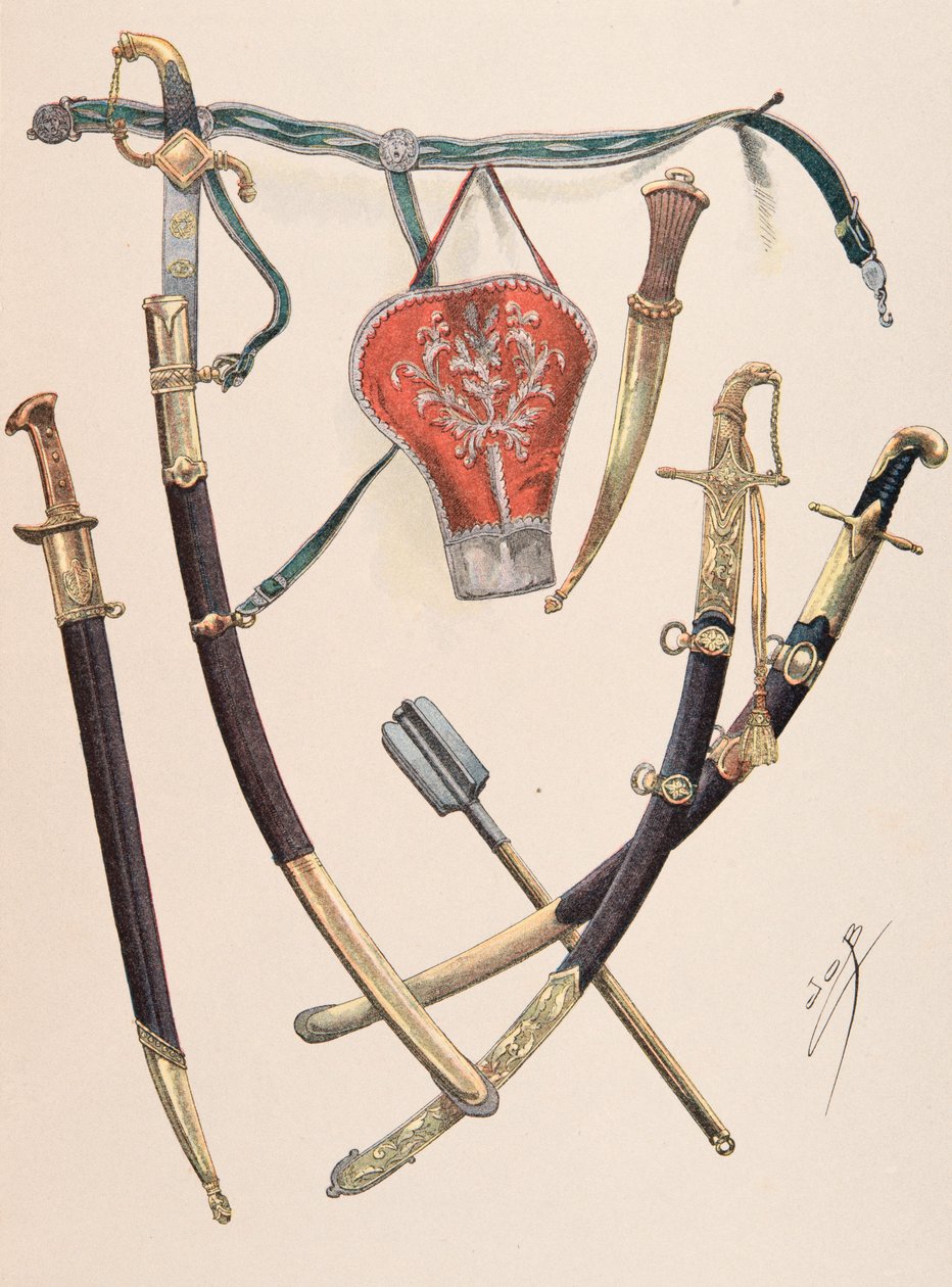 Uniformen der französischen Truppen zu allen Zeiten: Waffen im orientalischen Stil von pseudonym for Onfray de Breville Jacques Job