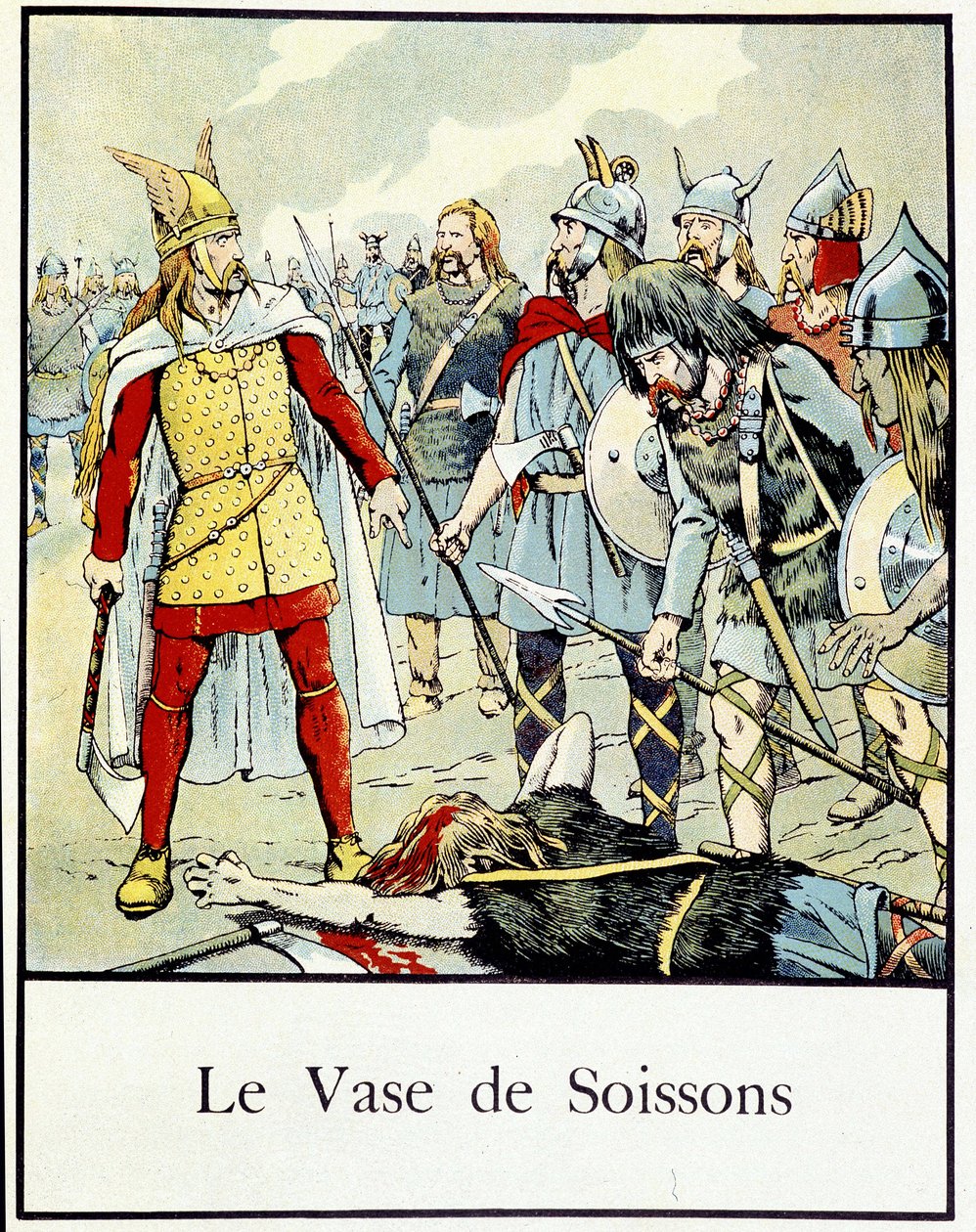 Die Vase von Soissons - in „Kleine Geschichte Frankreichs“ von Jacques Bainville, hrsg. von Mane von pseudonym for Onfray de Breville Jacques Job