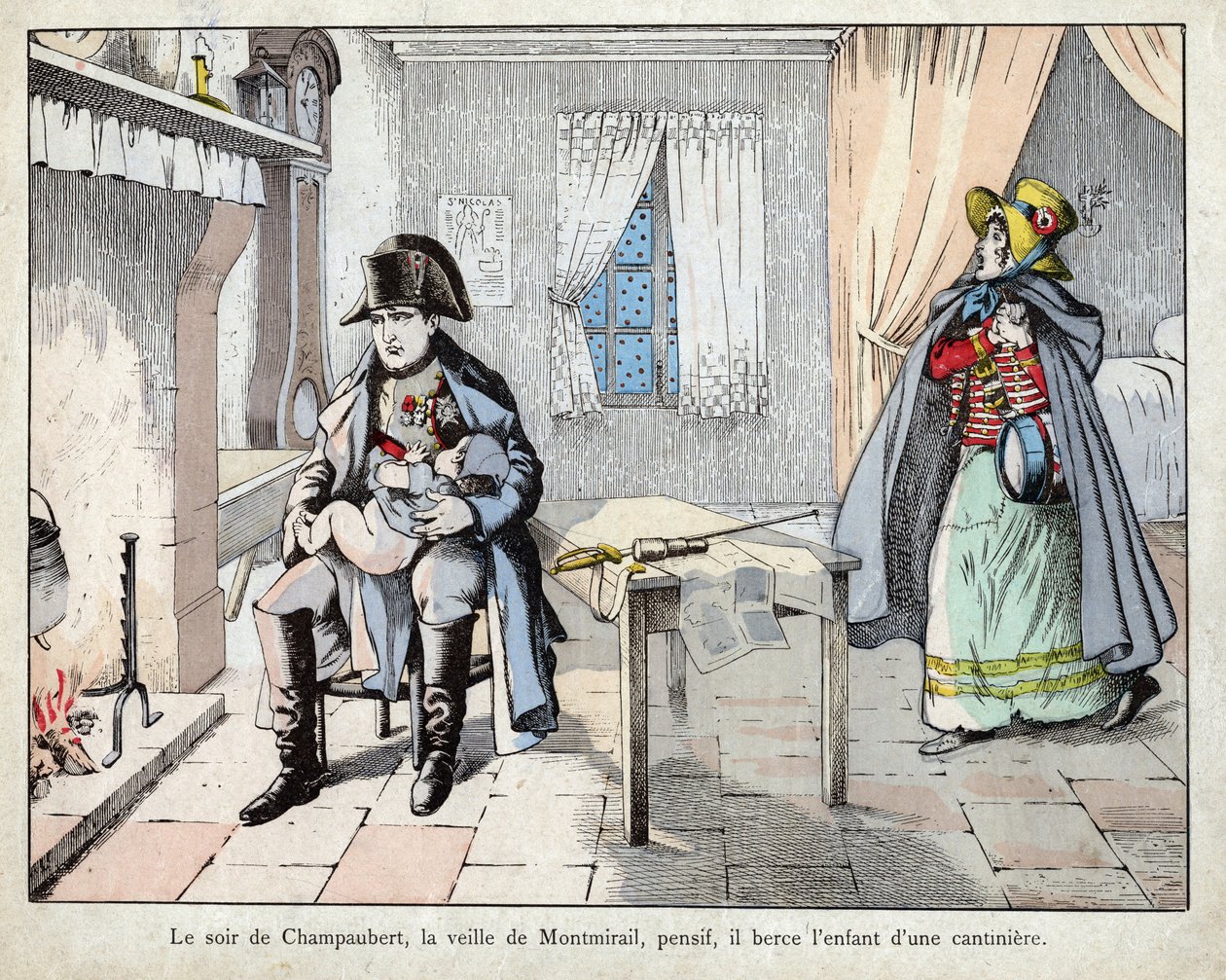 Der Abend der Schlacht von Champaubert von pseudonym for Onfray de Breville Jacques Job