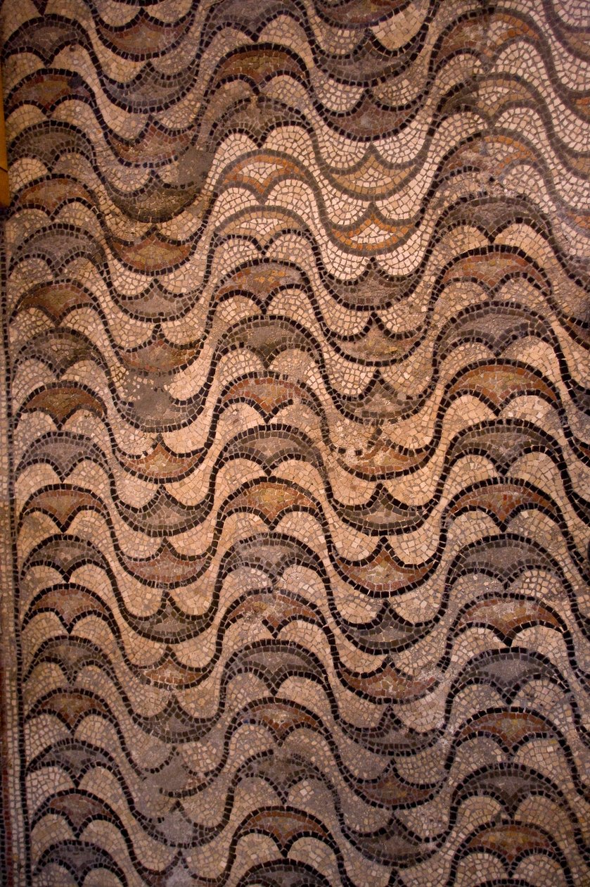 Detail der Bodendekoration (Mosaik) von School Italian
