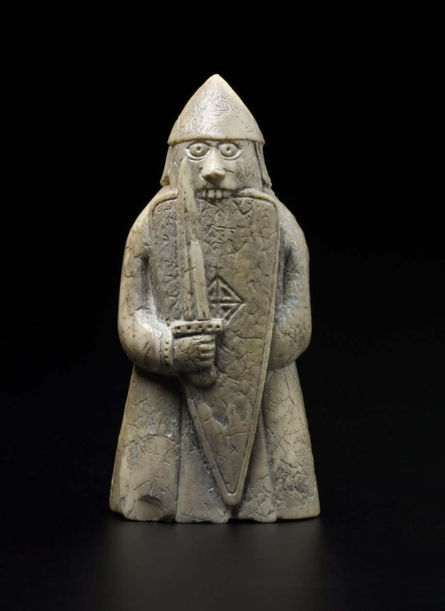 Lewis-Schachfigur - Berserker von school Scandinavian