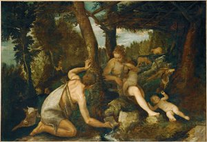 Adam und Eva nach der Vertreibung aus dem Paradies