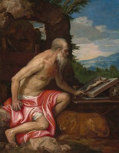 Heiliger Hieronymus in der Wildnis, um 1575-1585